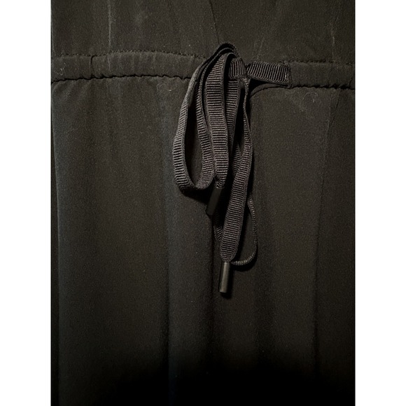 Eddie Bauer Athletic Sleeveless Tank Dress Drawstring Waist Hiking Sz M Black - Picture 8 of 8